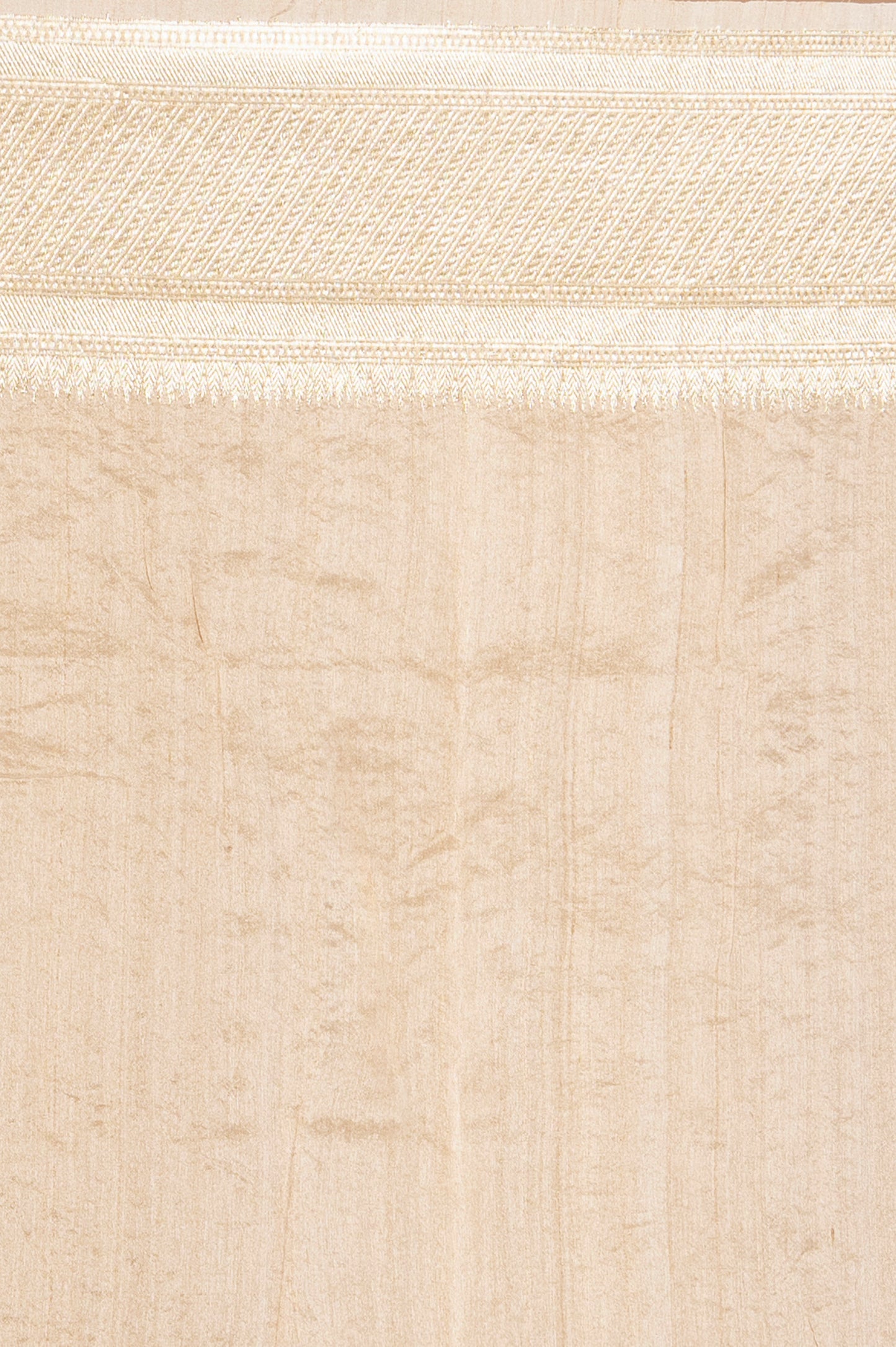 Tussar Kantha Work Beige Saree