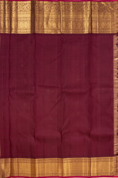 Kanchipuram Silk Checks And Butta Blue Saree