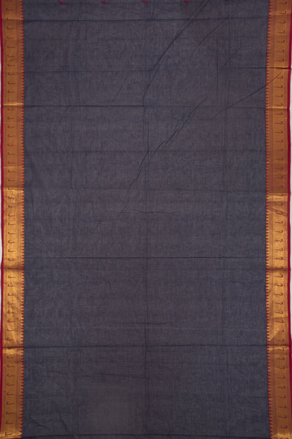 Chettinad Cotton Butta Dark Blue Saree