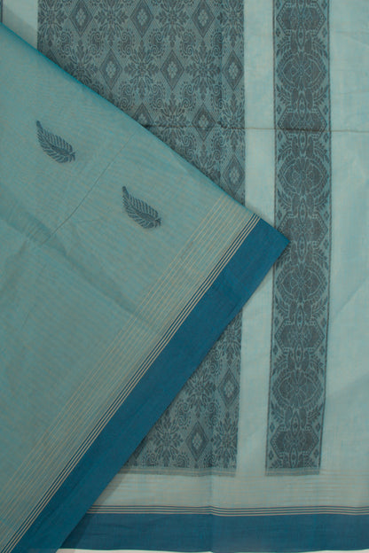 Chettinad Cotton Butta Pastel Blue Saree