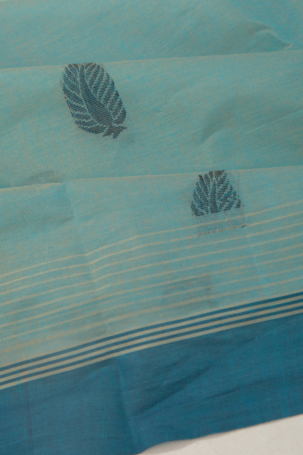 Chettinad Cotton Butta Pastel Blue Saree