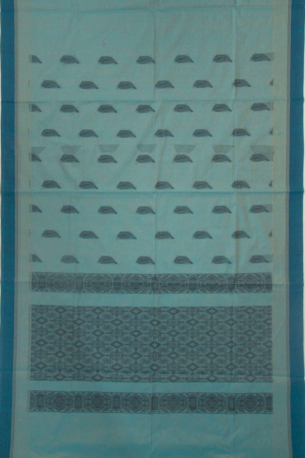 Chettinad Cotton Butta Pastel Blue Saree