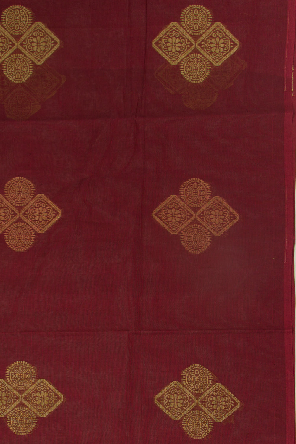 Chettinad Cotton Butta Maroon Saree