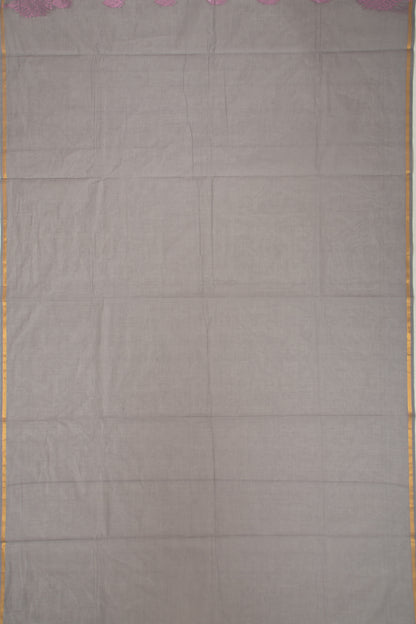 Chettinad Cotton Butta Grey Saree