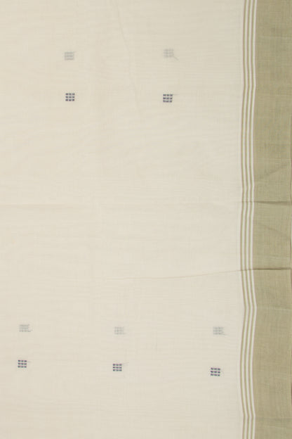 Chettinad Cotton Butta White Saree