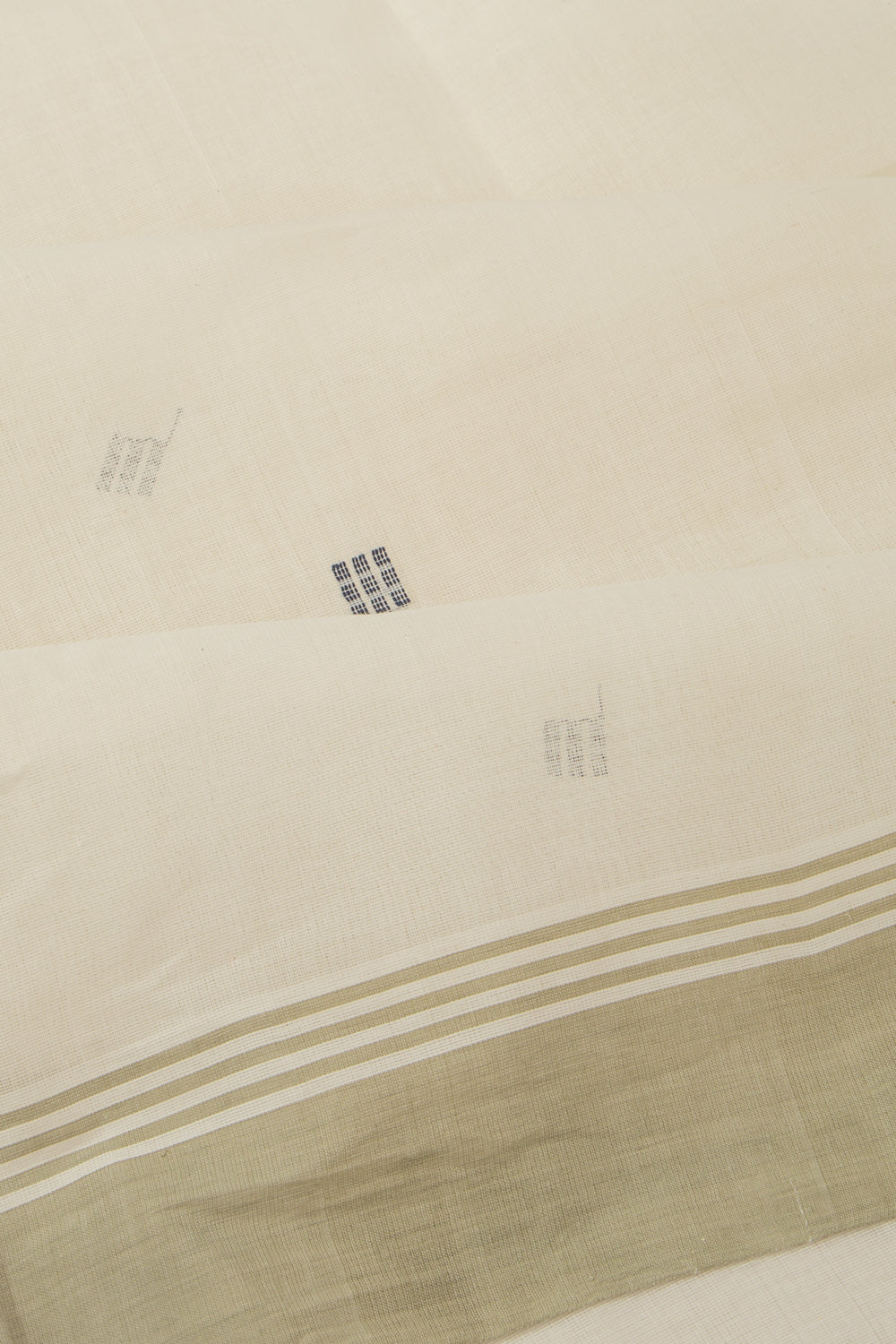 Chettinad Cotton Butta White Saree