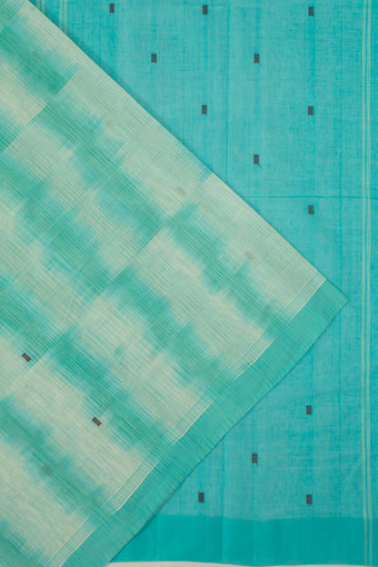 Chettinad Cotton Butta Blue Saree