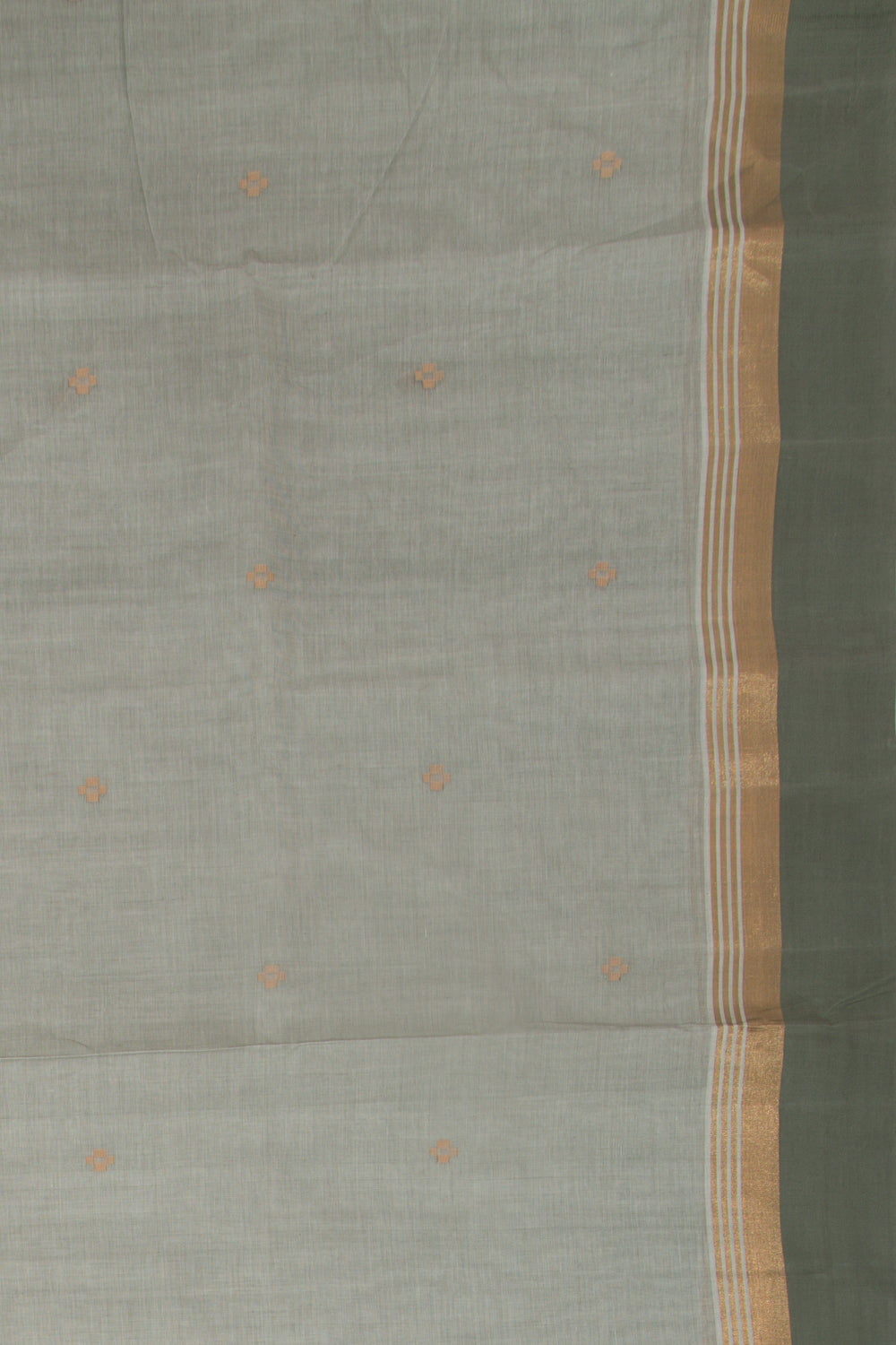 Chettinad Cotton Butta Pastel Grey Saree