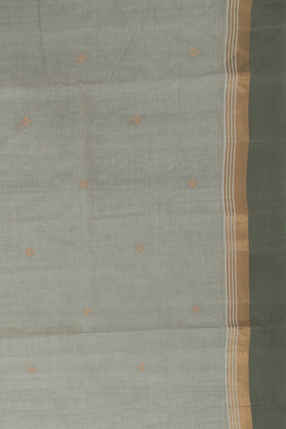 Chettinad Cotton Butta Pastel Grey Saree