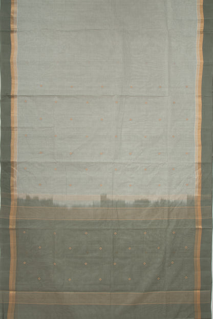 Chettinad Cotton Butta Pastel Grey Saree