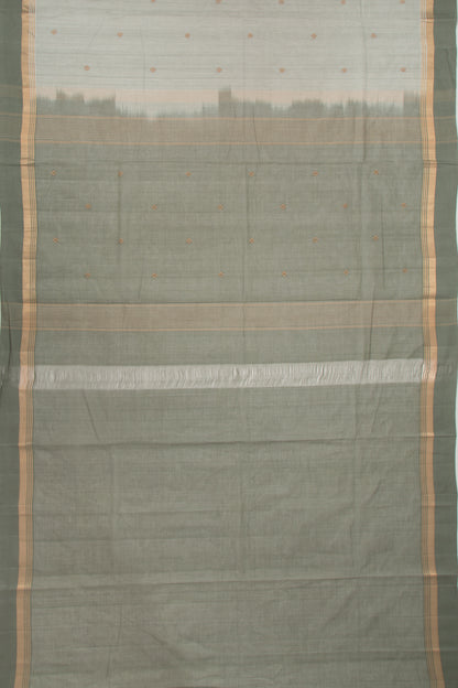 Chettinad Cotton Butta Pastel Grey Saree