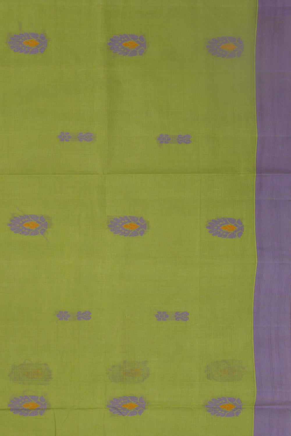 Chettinad Cotton Plain Green Saree