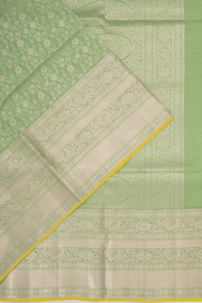 Taranga Kanchi Silk Jaal Pastel Green Saree