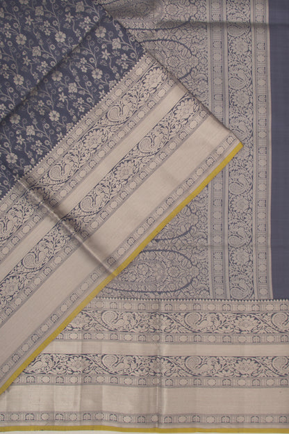 Taranga Kanchi Silk Brocade Grey Saree