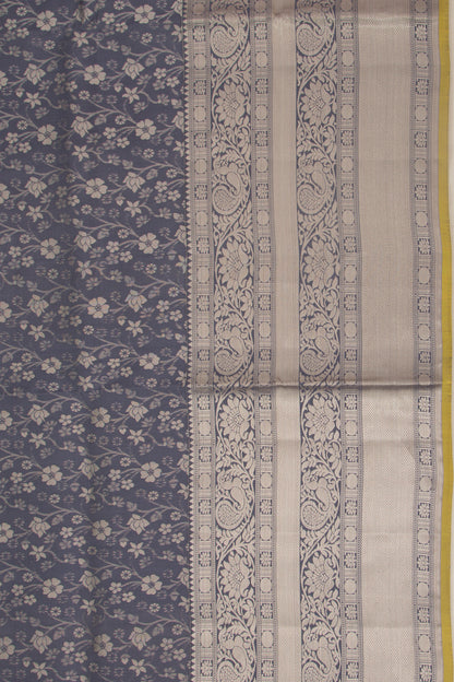 Taranga Kanchi Silk Brocade Grey Saree