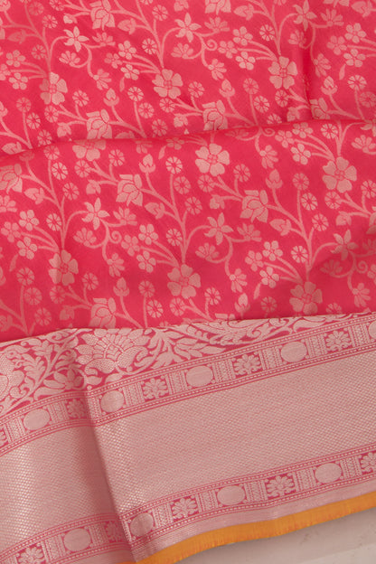 Taranga Kanchi Silk Brocade Pink Saree