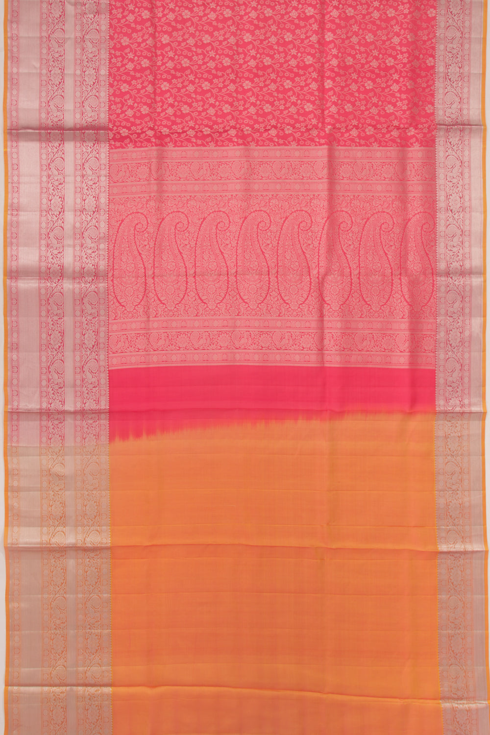 Taranga Kanchi Silk Brocade Pink Saree