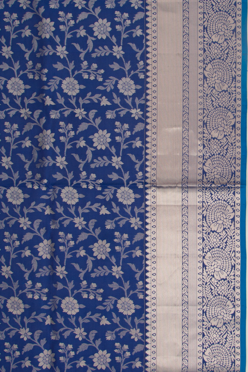 Taranga Kanchi Silk Jaal Dark Blue Saree