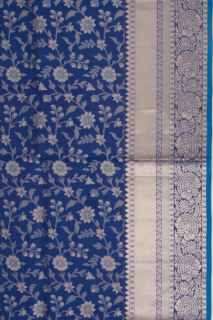 Taranga Kanchi Silk Jaal Dark Blue Saree