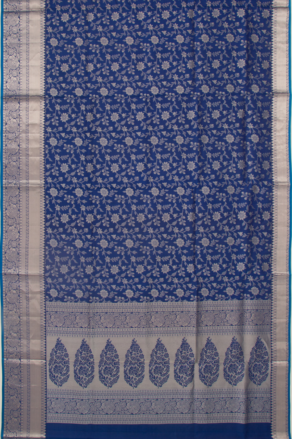 Taranga Kanchi Silk Jaal Dark Blue Saree