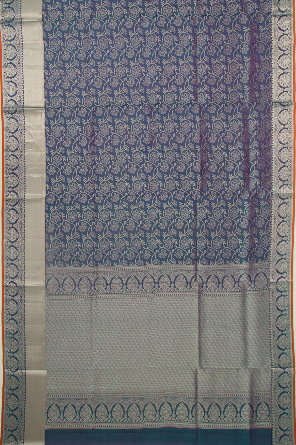 Taranga Kanchi Silk Jaal Dark Blue Saree
