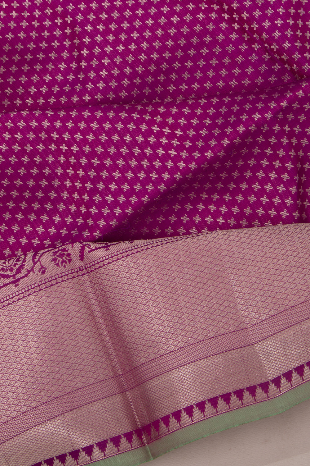 Coimbatore Soft Silk Brocade Purple Saree