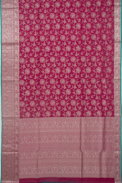 Taranga Kanchi Silk Jaal Maroon Saree