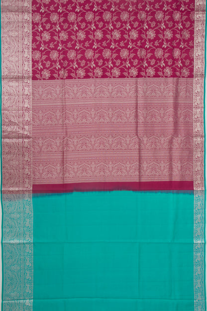 Taranga Kanchi Silk Jaal Maroon Saree