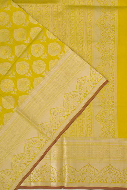 Taranga Kanchi Silk Butta Yellow Saree