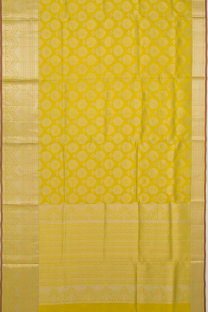 Taranga Kanchi Silk Butta Yellow Saree