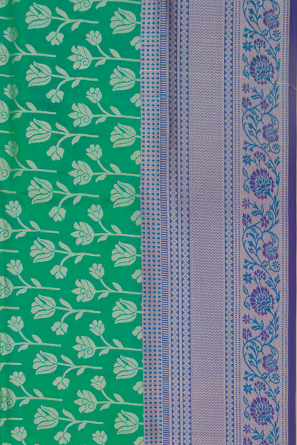Taranga Kanchi Silk Brocade Green Saree