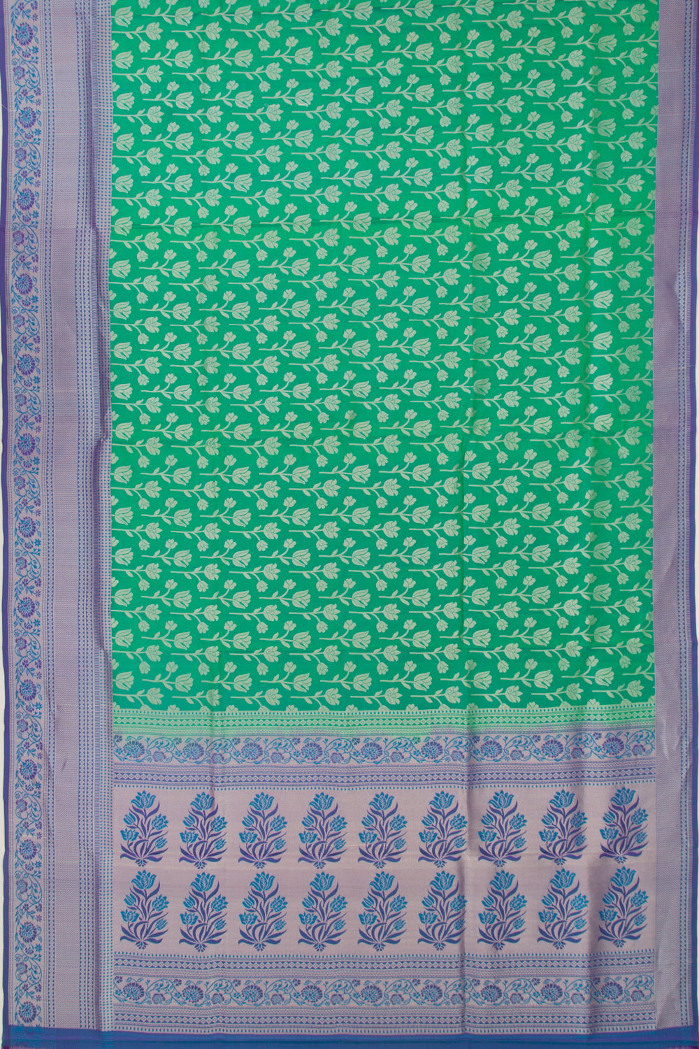 Taranga Kanchi Silk Brocade Green Saree