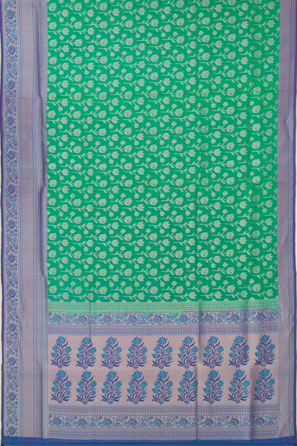 Taranga Kanchi Silk Brocade Green Saree