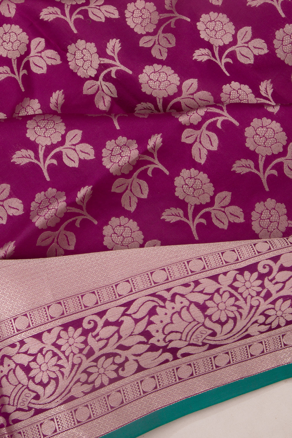 Taranga Kanchi Silk Brocade Purple Saree