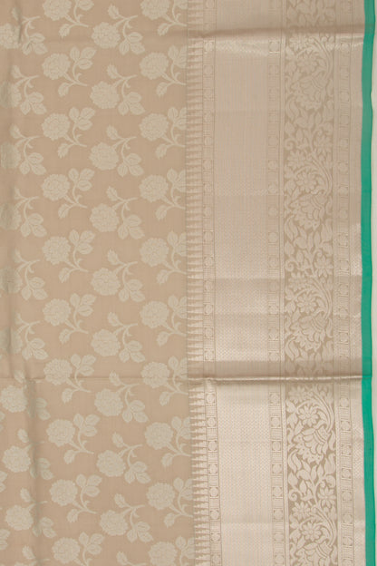 Taranga Kanchi Silk Brocade Cream Saree