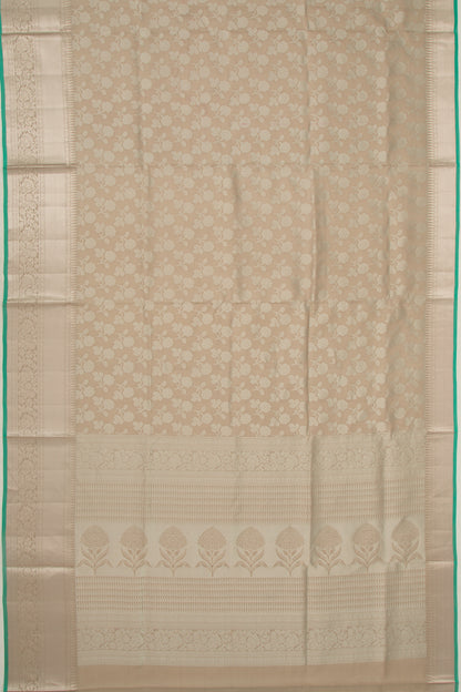 Taranga Kanchi Silk Brocade Cream Saree
