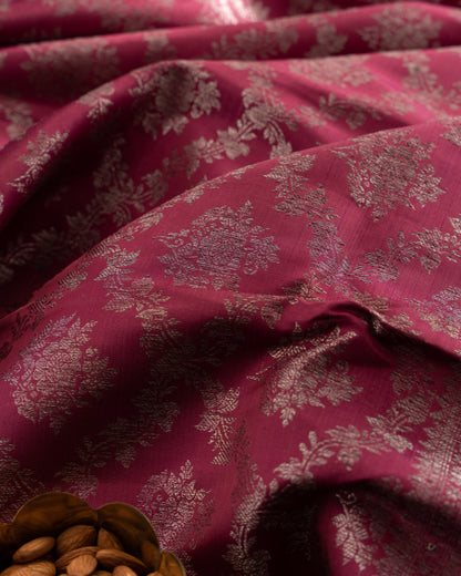 Taranga Kanchi Silk Antique Zari Jaal Purple Saree With Rakhi And Gift Box