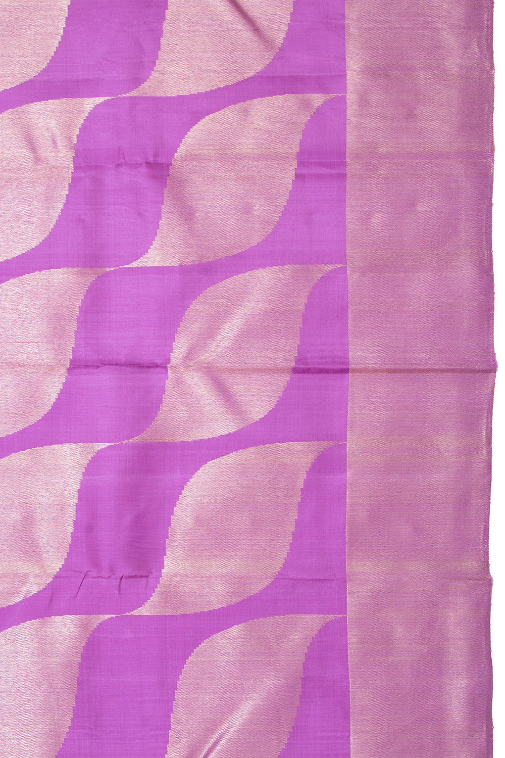 Kanchipuram Silk Brocade Lavender Saree