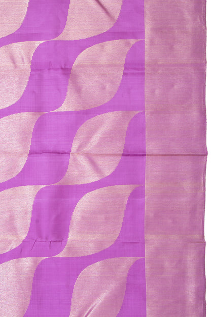 Kanchipuram Silk Brocade Lavender Saree