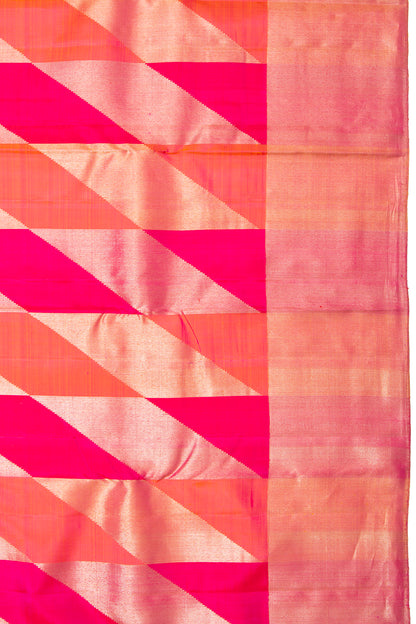 Kanchipuram Silk Brocade Red Saree