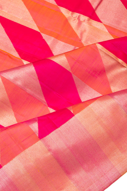 Kanchipuram Silk Brocade Red Saree