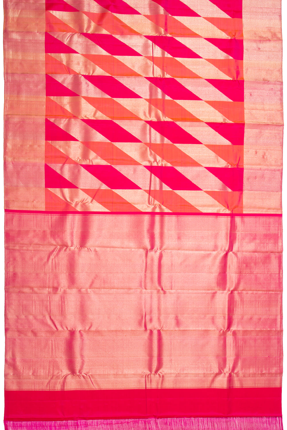 Kanchipuram Silk Brocade Red Saree