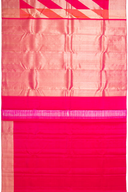 Kanchipuram Silk Brocade Red Saree