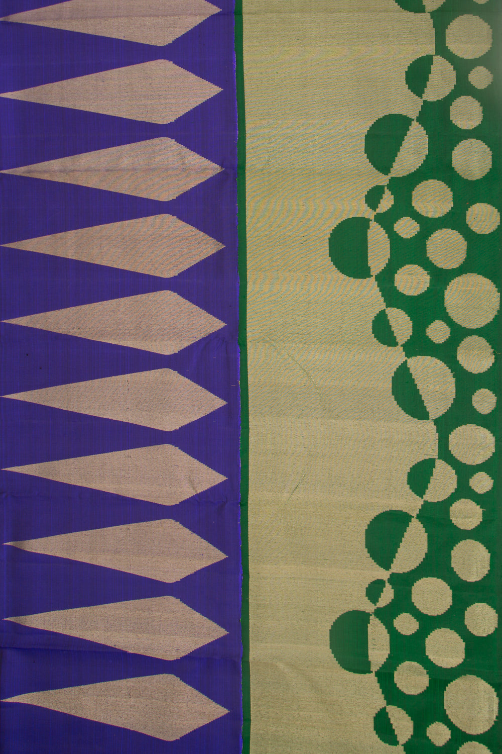 Kanchipuram Silk Butta Dark Blue Saree