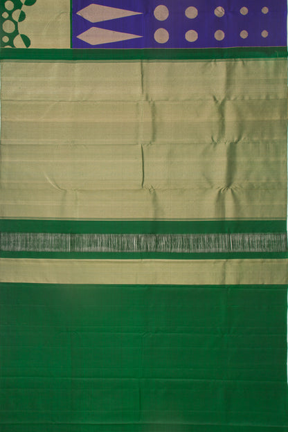 Kanchipuram Silk Butta Dark Blue Saree