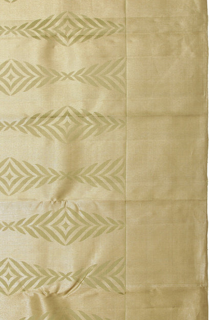 Kanchipuram Silk Tissue Brocade Mehendi Green Saree