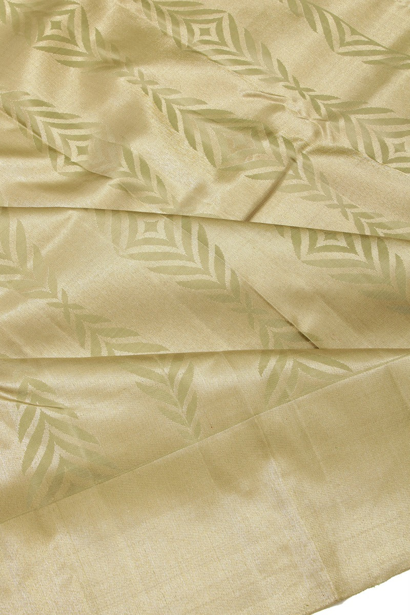 Kanchipuram Silk Tissue Brocade Mehendi Green Saree