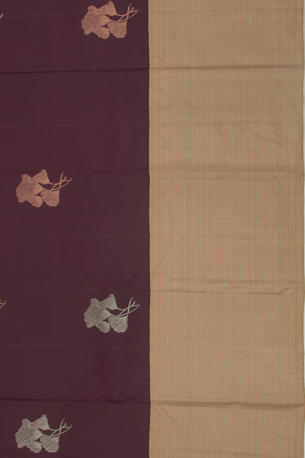 Taranga Kanchi Silk Butta Brown Saree