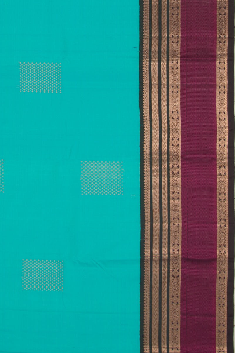 Kanchipuram Silk Butta Sky Blue Saree