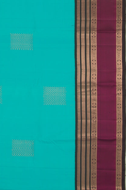 Kanchipuram Silk Butta Sky Blue Saree